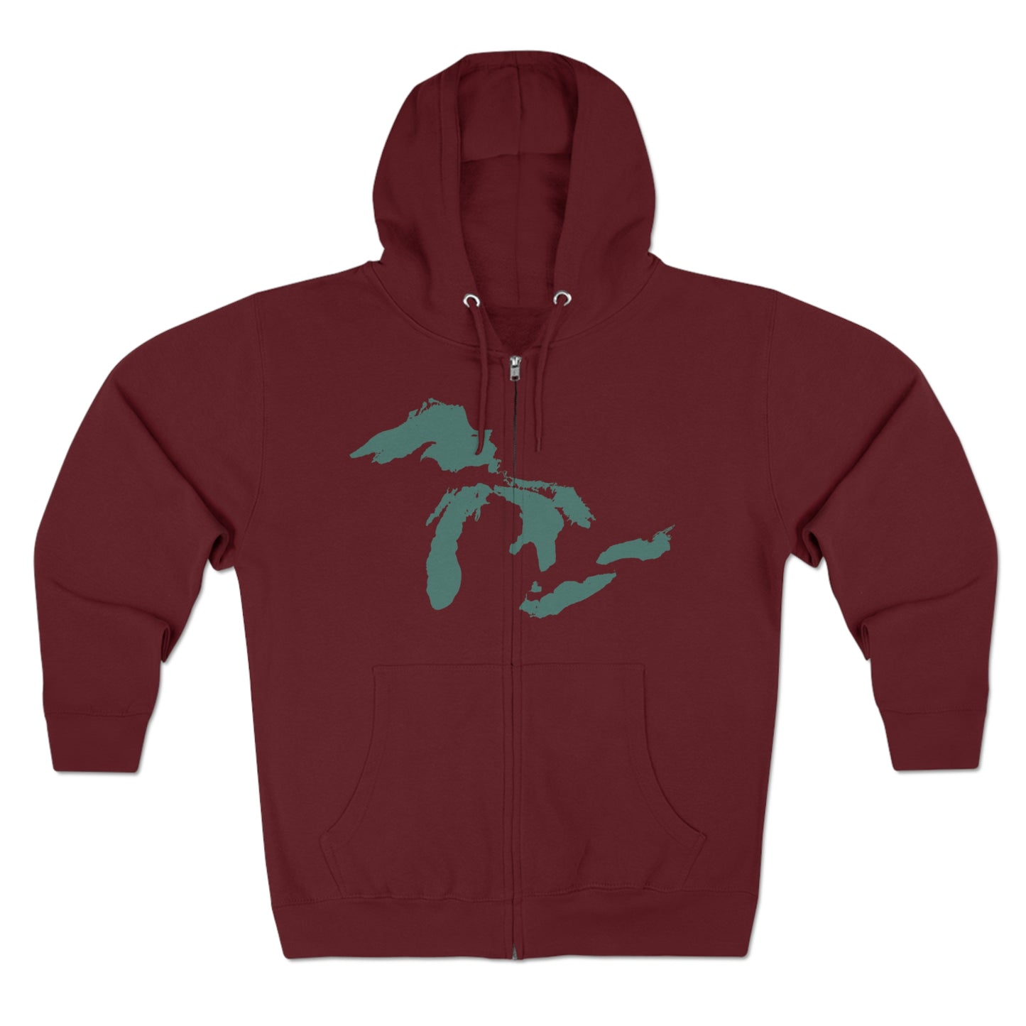 Great Lakes Hoodie (Copper Green) | Unisex Full Zip