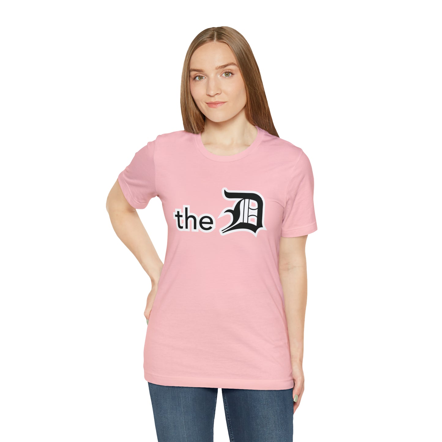 Detroit 'the D' T-Shirt (Black) | Unisex Standard