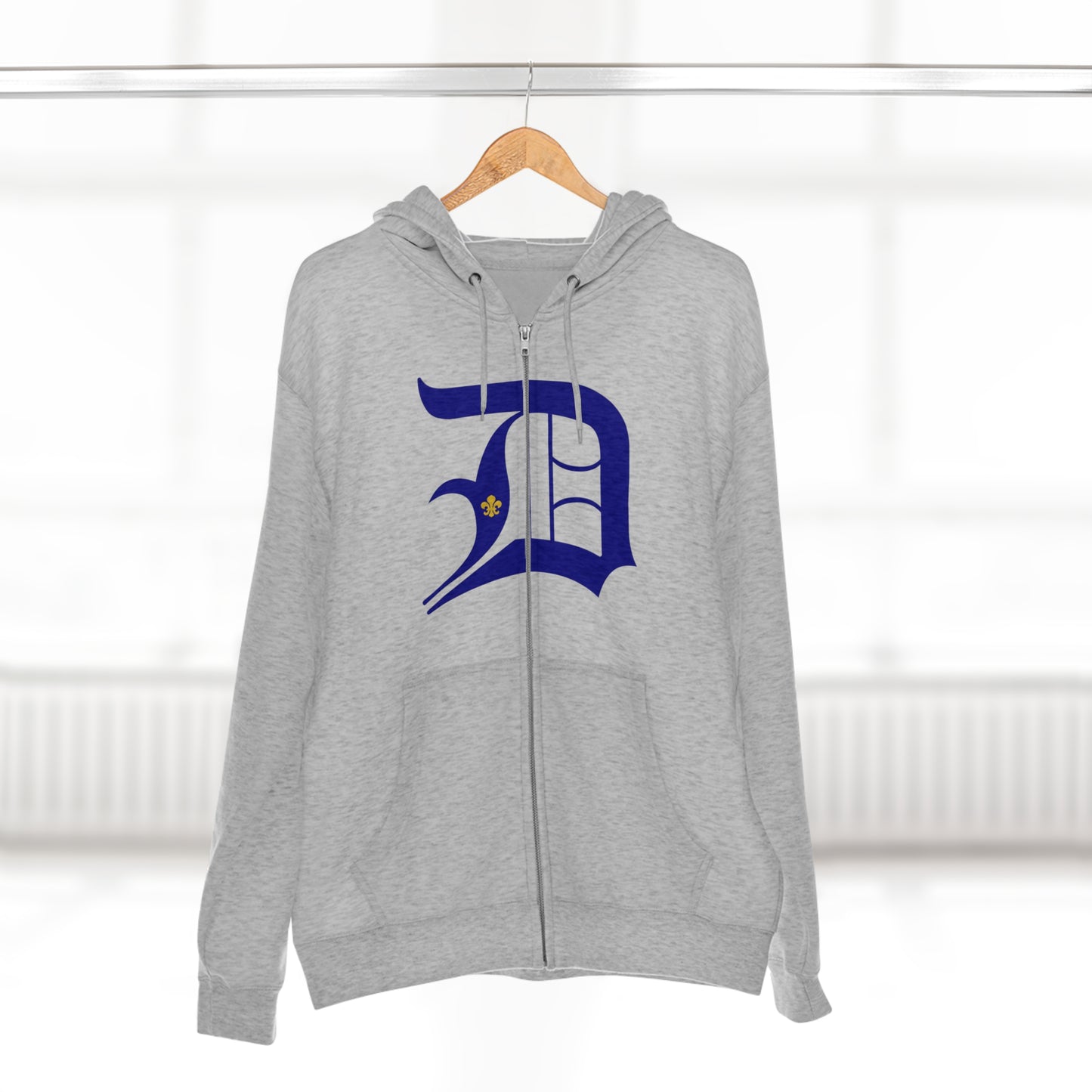 Detroit 'Old English D' Hoodie (Full-Body Founders Edition) | Unisex Full Zip