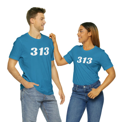 Detroit '313' T-Shirt (Racing Font) | Unisex Standard Fit