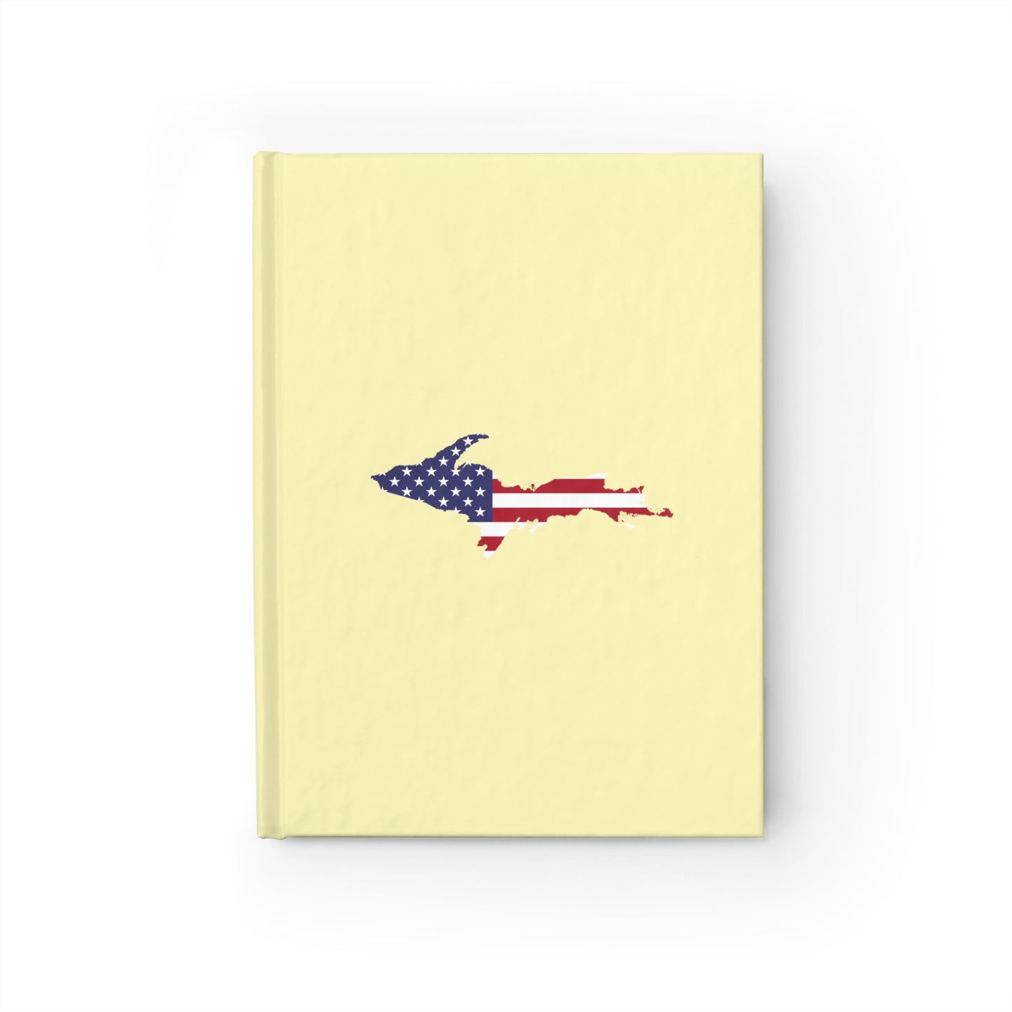 Michigan Upper Peninsula Blank Sketchbook (w/ UP USA Flag) | Canary Yellow