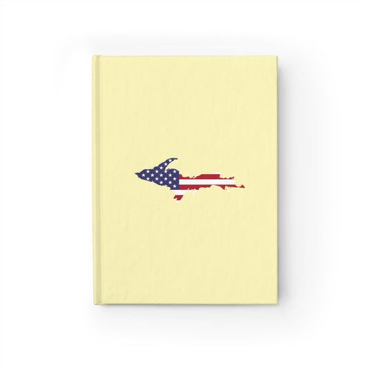 Michigan Upper Peninsula Blank Sketchbook (w/ UP USA Flag) | Canary Yellow