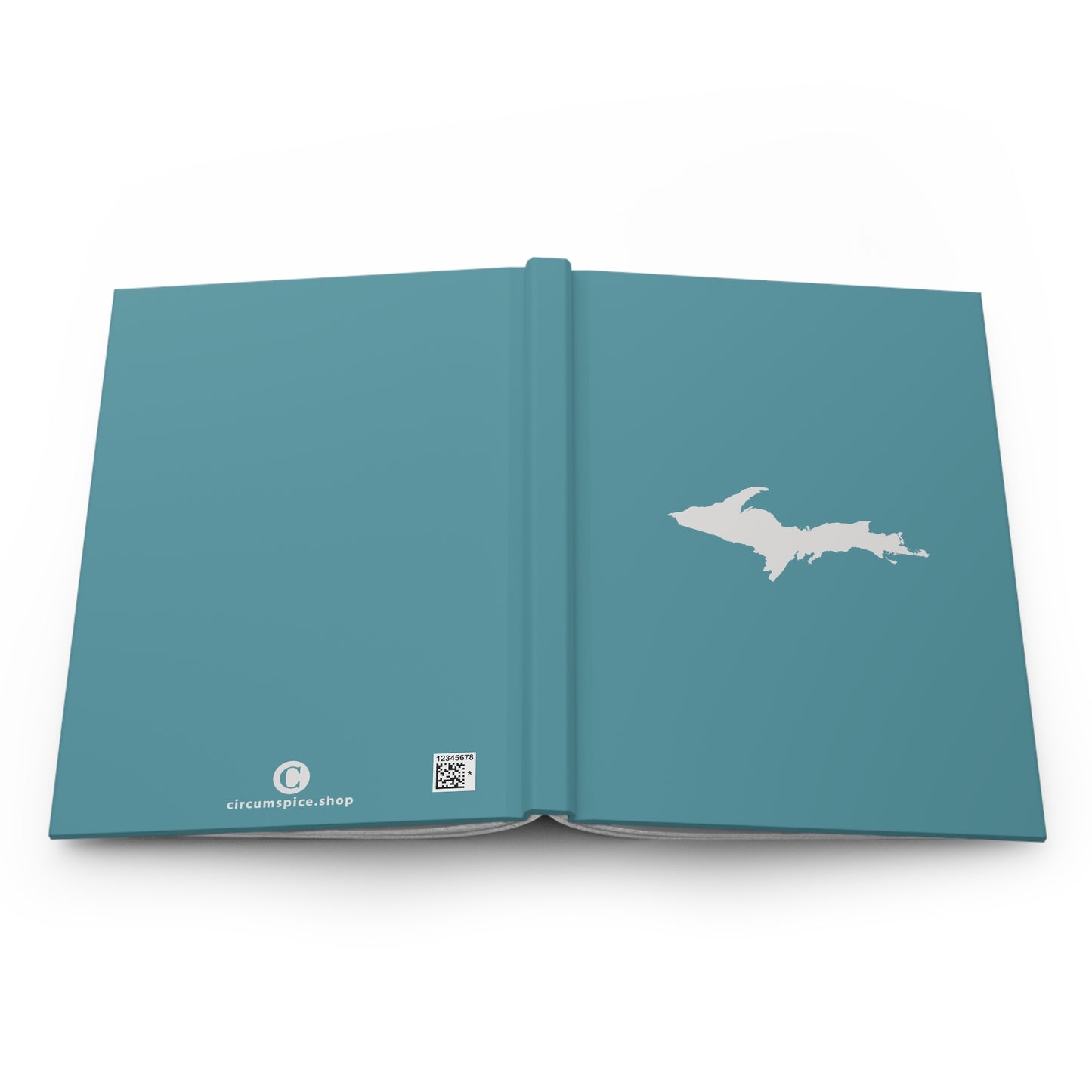 Michigan Upper Peninsula Hardcover Journal (Lake Huron Blue w/ UP Outline) | Ruled - 150pgs