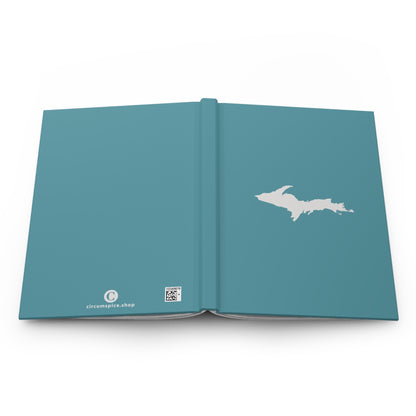 Michigan Upper Peninsula Hardcover Journal (Lake Huron Blue w/ UP Outline) | Ruled - 150pgs