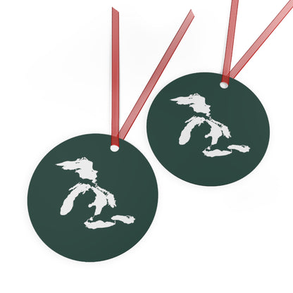 Great Lakes Christmas Ornament | Metal - Laconic Green