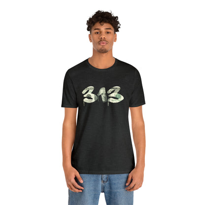 Detroit '313' T-Shirt (Benjamins Edition) | Unisex Standard