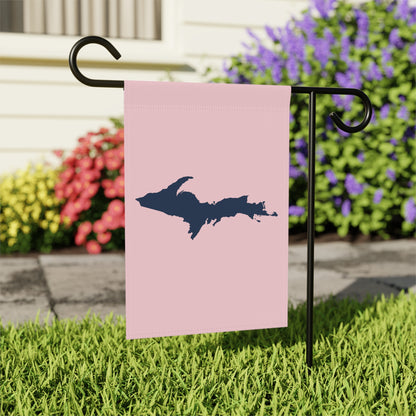 Michigan Upper Peninsula Home & Garden Flag (w/ UP Outline) | Pale Pink