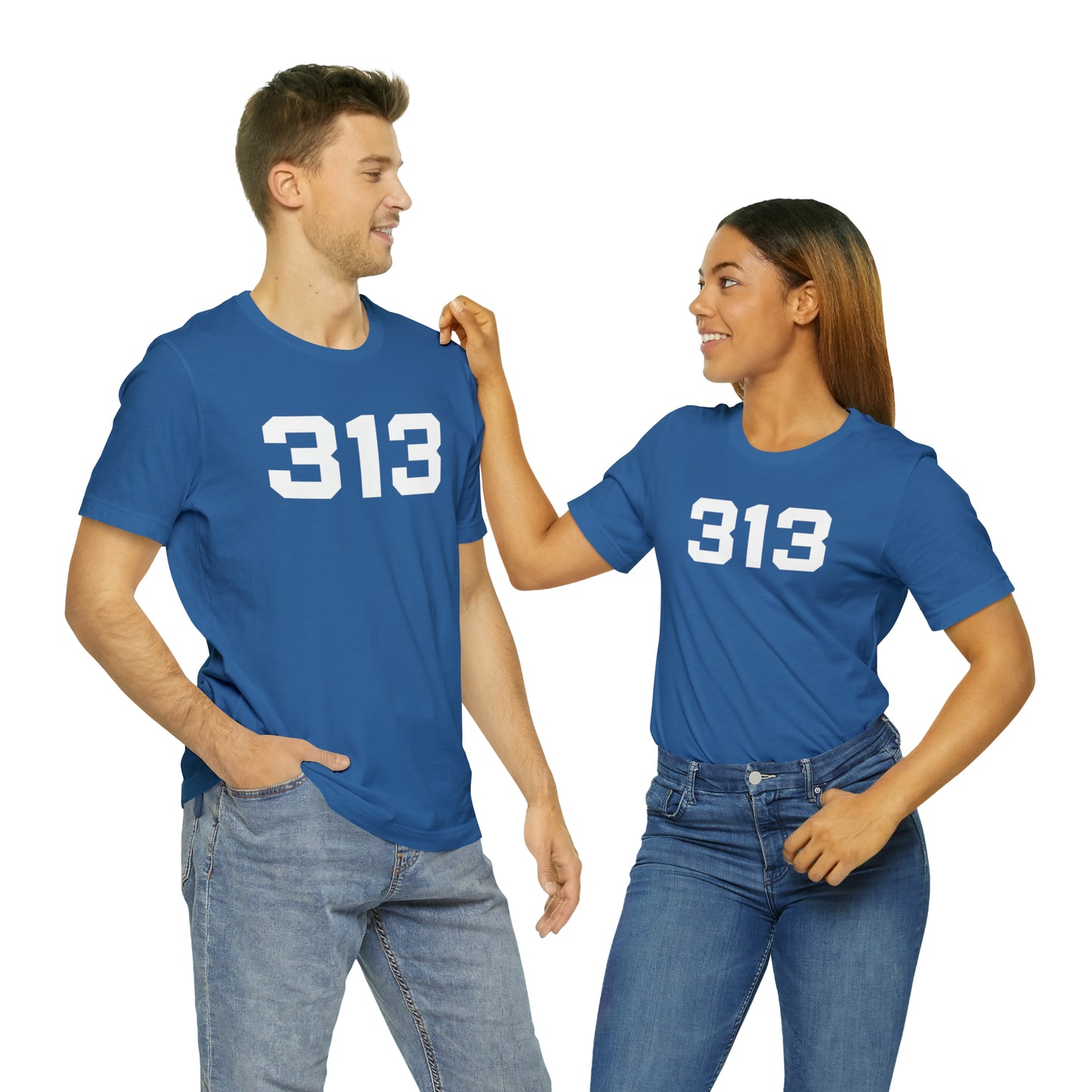 Detroit '313' T-Shirt (Athletic Font) | Unisex Standard Fit