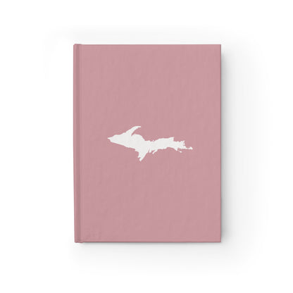 Michigan Upper Peninsula Blank Sketchbook (w/ UP Outline) | Cherry Blossom Pink