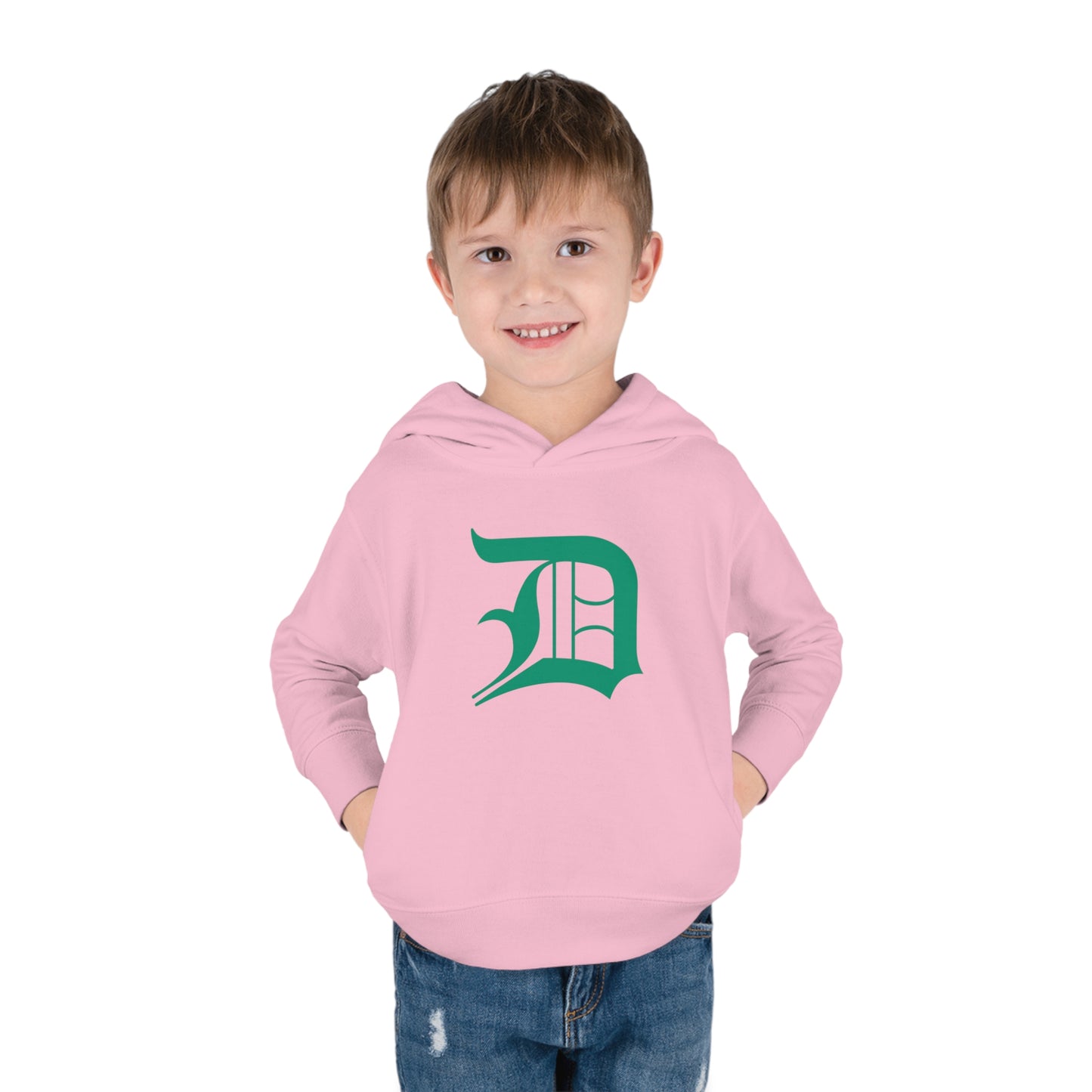 Detroit 'Old English D' Hoodie (Emerald Green) | Unisex Toddler