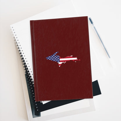 Michigan Upper Peninsula Blank Sketchbook (w/ UP USA Flag) | Cherrywood Color