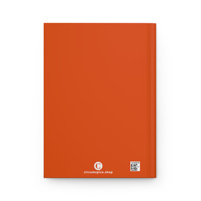 Michigan Upper Peninsula Hardcover Journal (Maple Leaf Orange w/ UP Outline) | Ruled - 150pgs