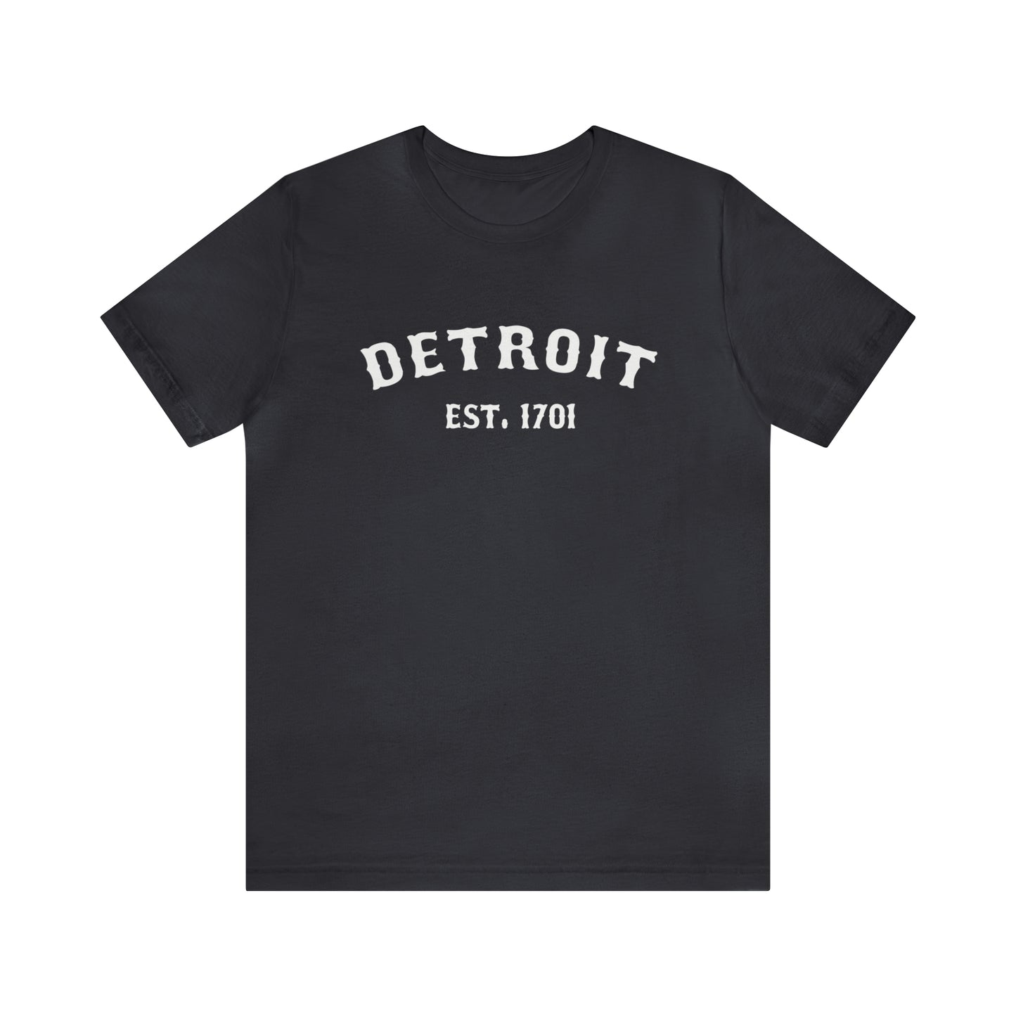 'Detroit EST. 1701' T-Shirt (Ballpark Font) | Unisex Standard