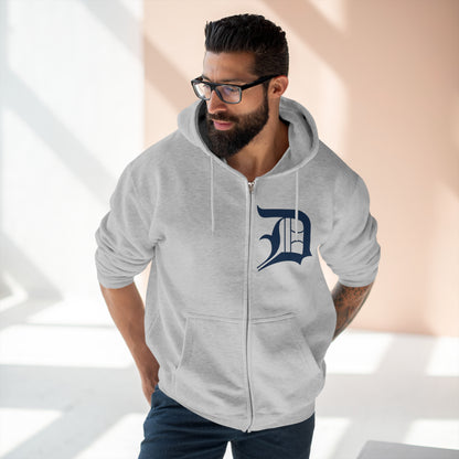 Detroit 'Old English D' Hoodie | Unisex Full Zip