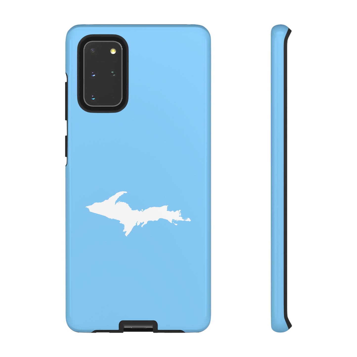 Michigan Upper Peninsula Tough Phone Case (DTW Blue w/ UP Outline) | Samsung & Pixel Android