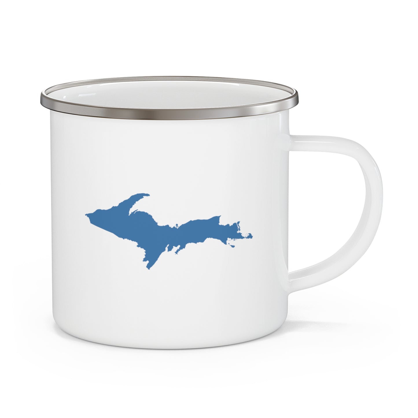 Michigan Upper Peninsula Camping Mug (Blue Outline) | 12oz