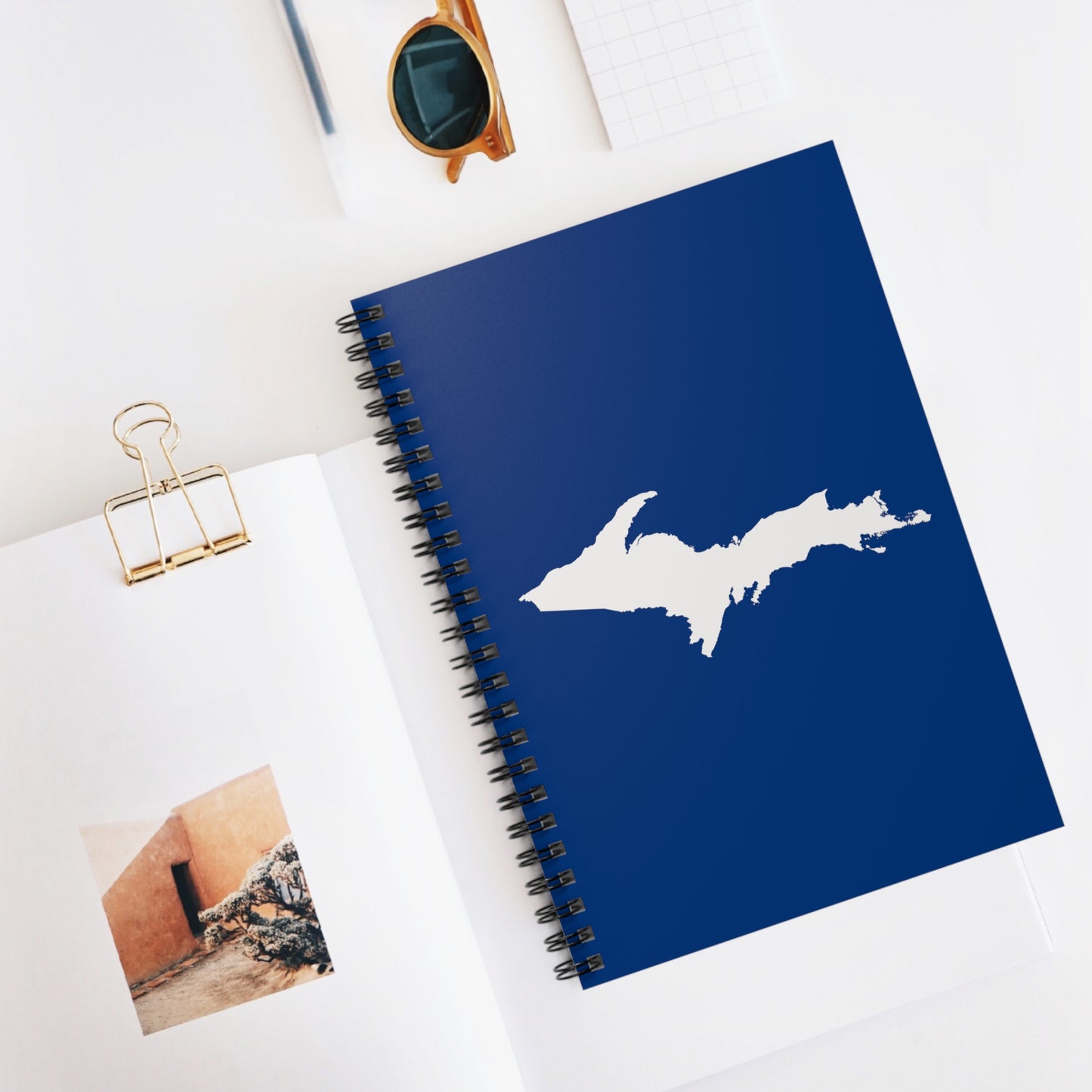 Michigan Upper Peninsula Spiral Notebook (w/ UP Outline) | Dearborn Blue