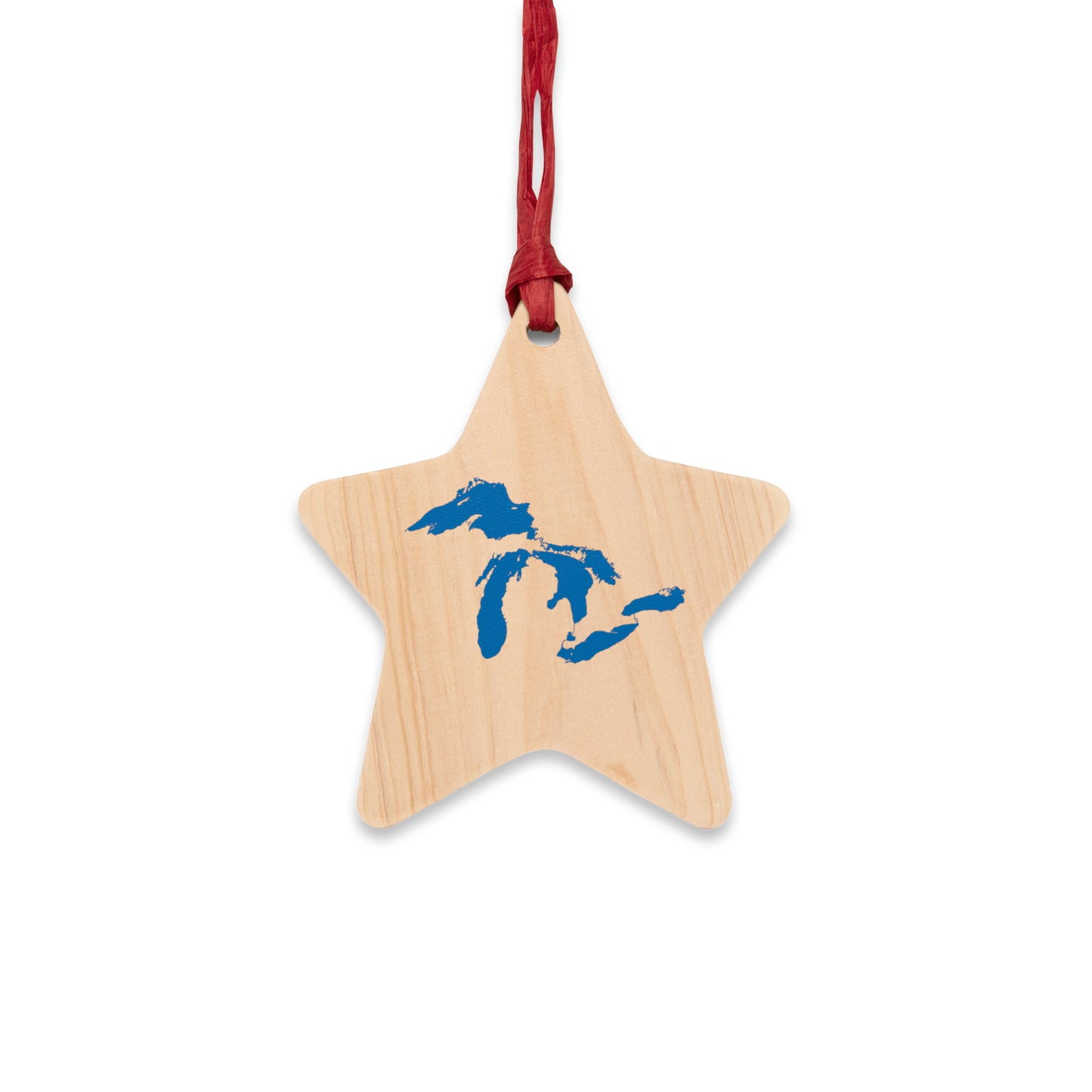 Great Lakes Christmas Ornament | Wooden - Azure