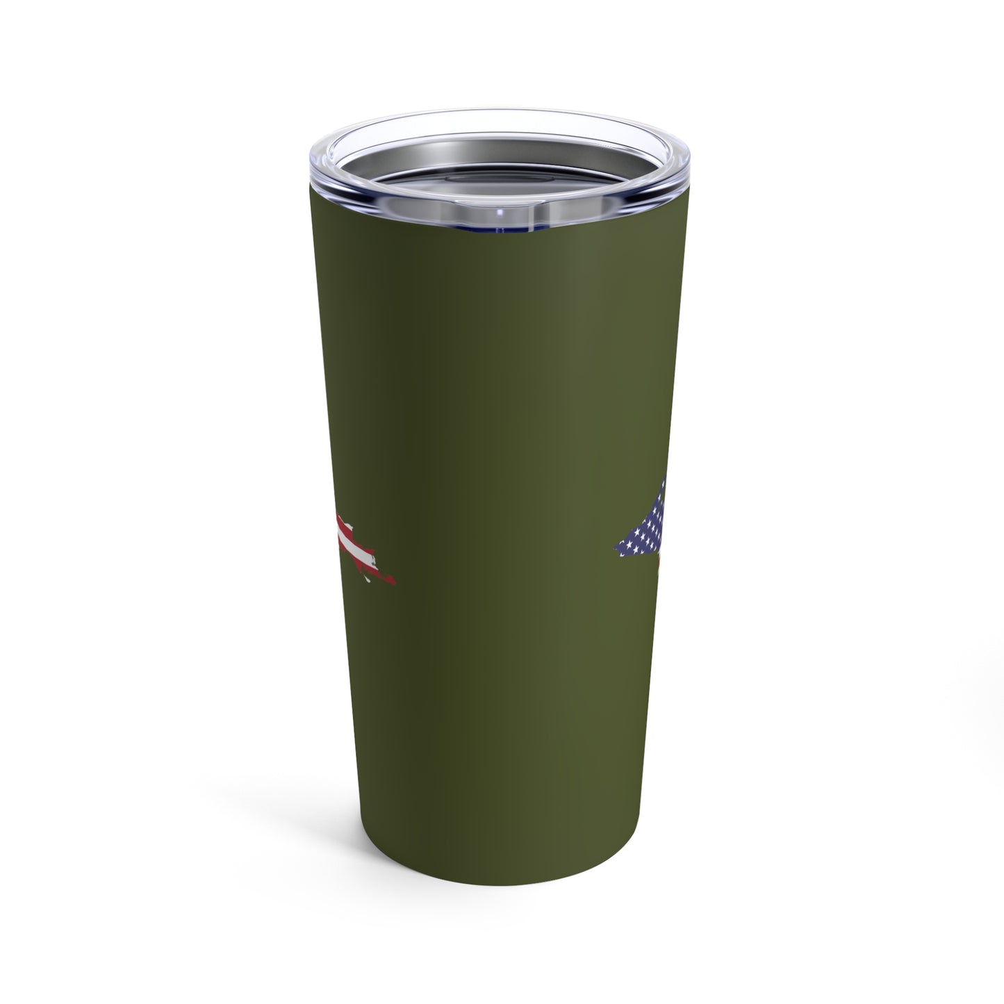 Michigan Upper Peninsula Tumbler (w/ UP USA Flag) | Army Green - 20oz