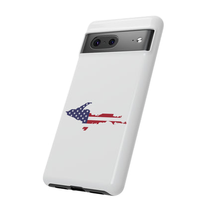 Michigan Upper Peninsula Tough Phone Case (w/ UP USA Flag Outline) | Samsung & Pixel Android