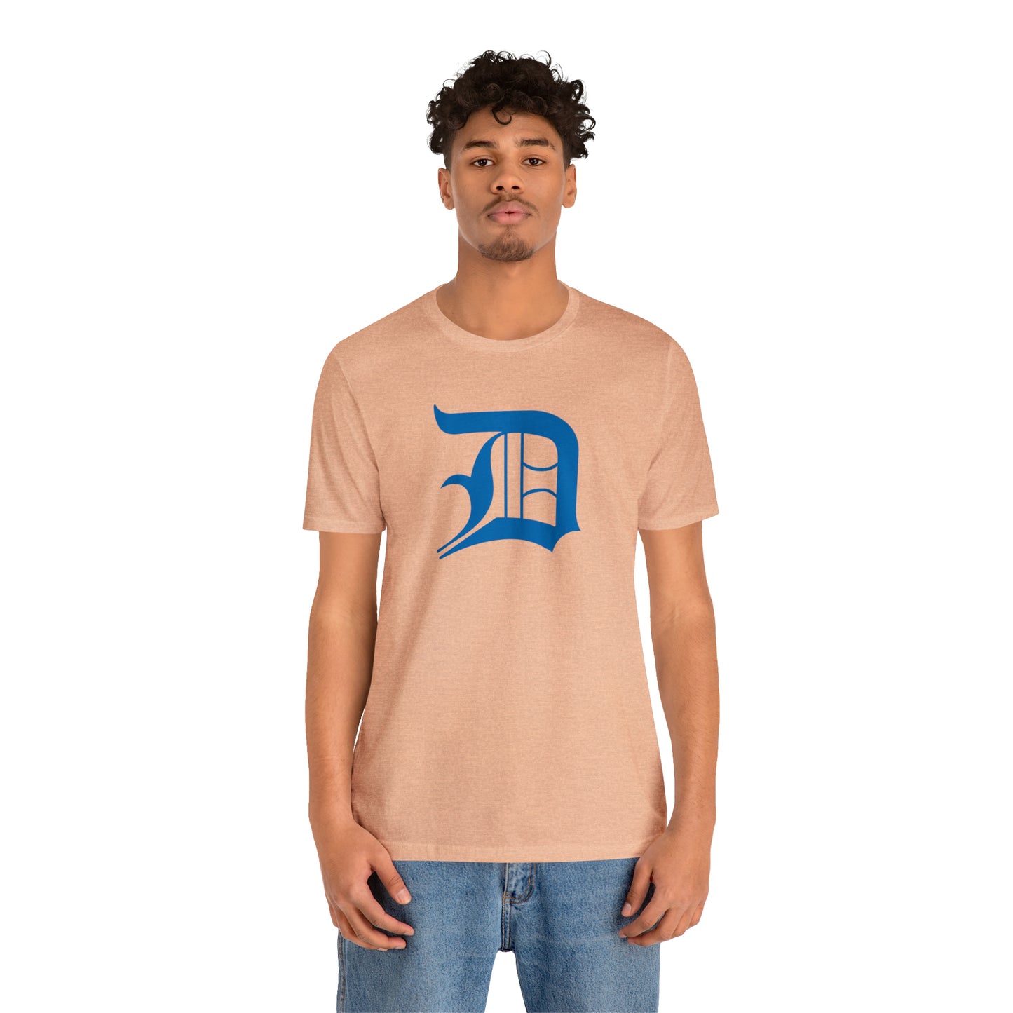 Detroit 'Old English D' T-Shirt (Azure) | Unisex Standard