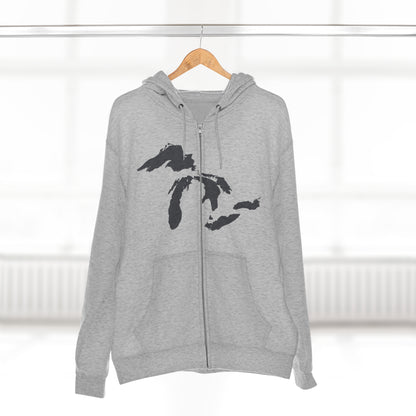 Great Lakes Hoodie (Iron Ore Grey) | Unisex Full Zip