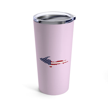 Michigan Upper Peninsula Tumbler (w/ UP USA Flag) | Pale Lavender - 20oz