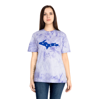 Michigan Upper Peninsula T-Shirt (w/ UP Quebec Flag Outline) | Unisex Color Blast