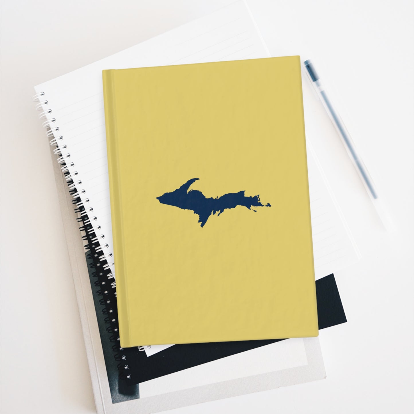 Michigan Upper Peninsula Blank Sketchbook (w/ UP Outline) | Plum Yellow