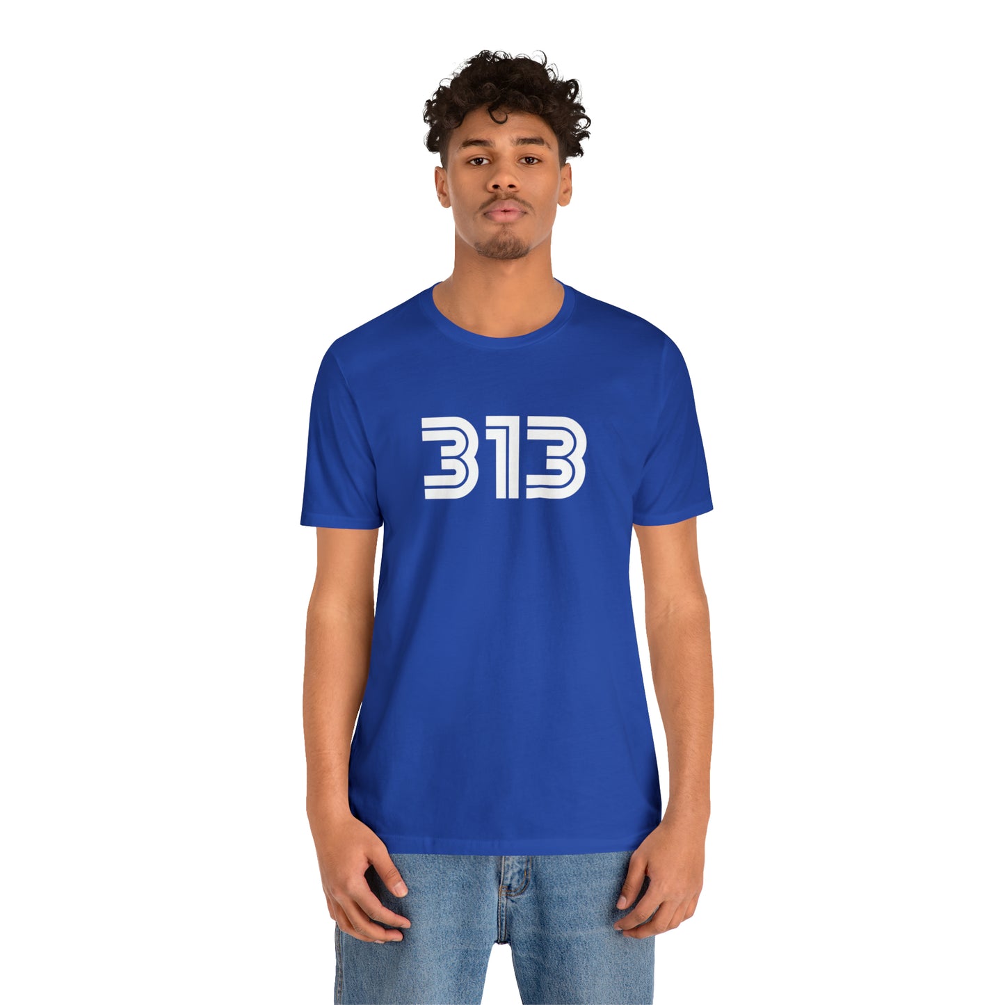 Detroit '313' T-Shirt (1970s Audiophile Font) | Unisex Standard Fit