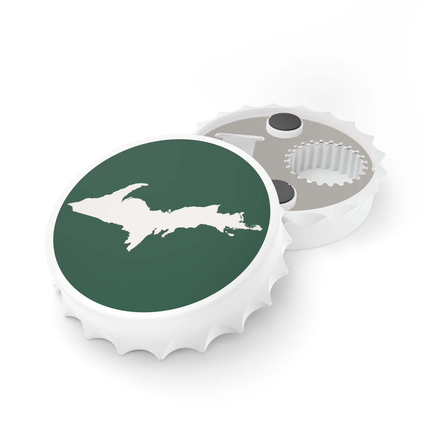 Michigan Upper Peninsula Bottle Opener (w/ UP Outline) | Ginger Ale Green