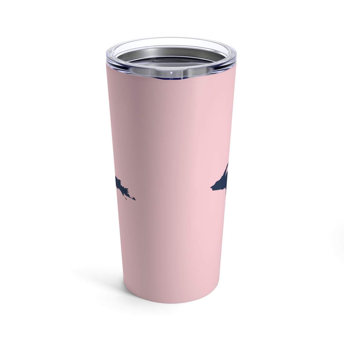 Michigan Upper Peninsula Tumbler (w/ UP Outline) | Pale Pink - 20oz