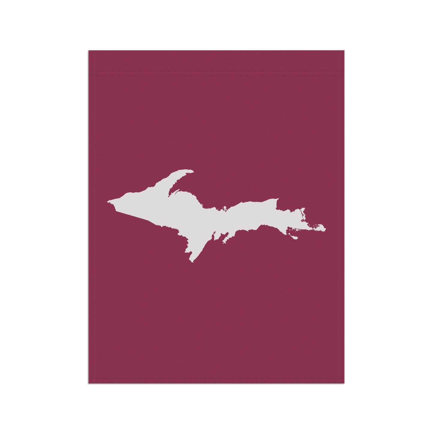 Michigan Upper Peninsula Home & Garden Flag (w/ UP Outline) | Ruby Red