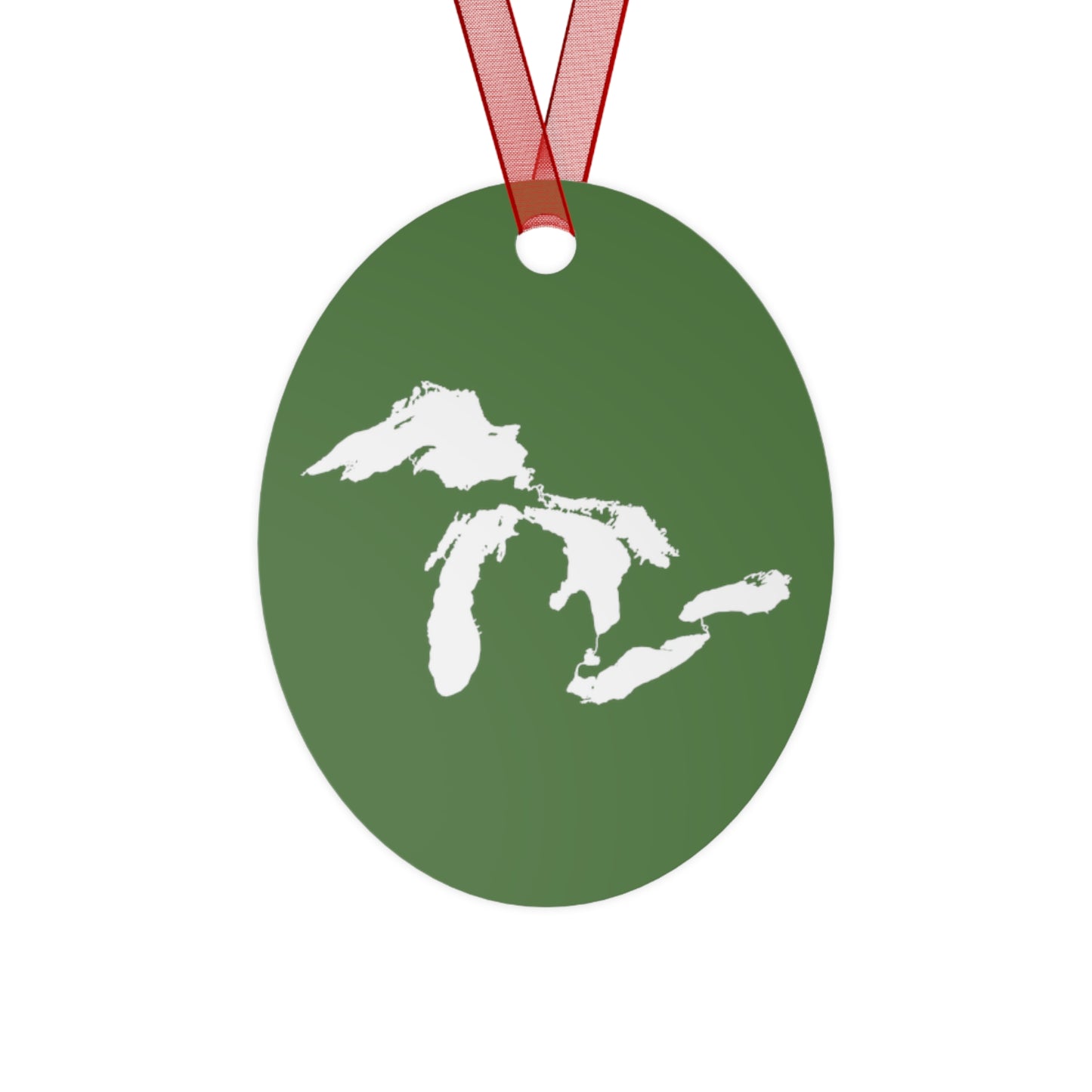 Great Lakes Christmas Ornament | Metal - Pine Green