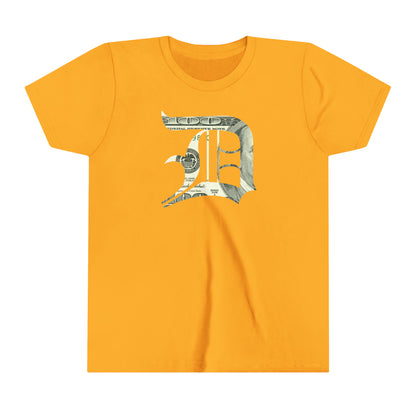 Detroit 'Old English D' T-Shirt (Benjamins Edition) | Youth Short Sleeve