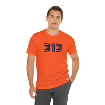 Detroit '313' T-Shirt (1970s Audiophile Font) | Unisex Standard Fit