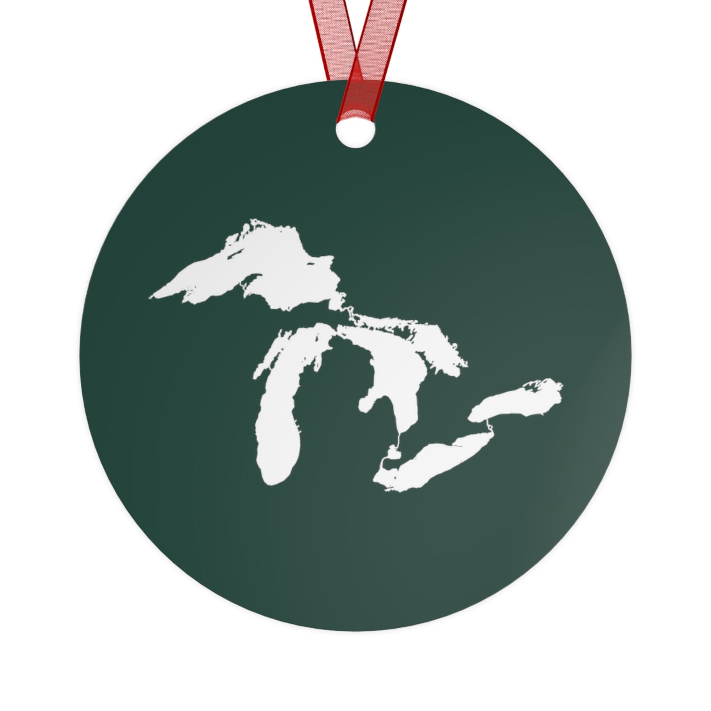 Great Lakes Christmas Ornament | Metal - Laconic Green