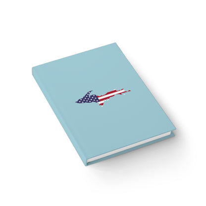 Michigan Upper Peninsula Blank Sketchbook (w/ UP USA Flag) | '58 Caddie Blue