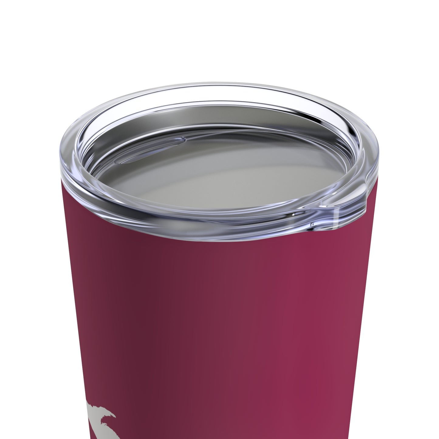 Michigan Upper Peninsula Tumbler (w/ UP Outline) | Ruby Red - 20oz