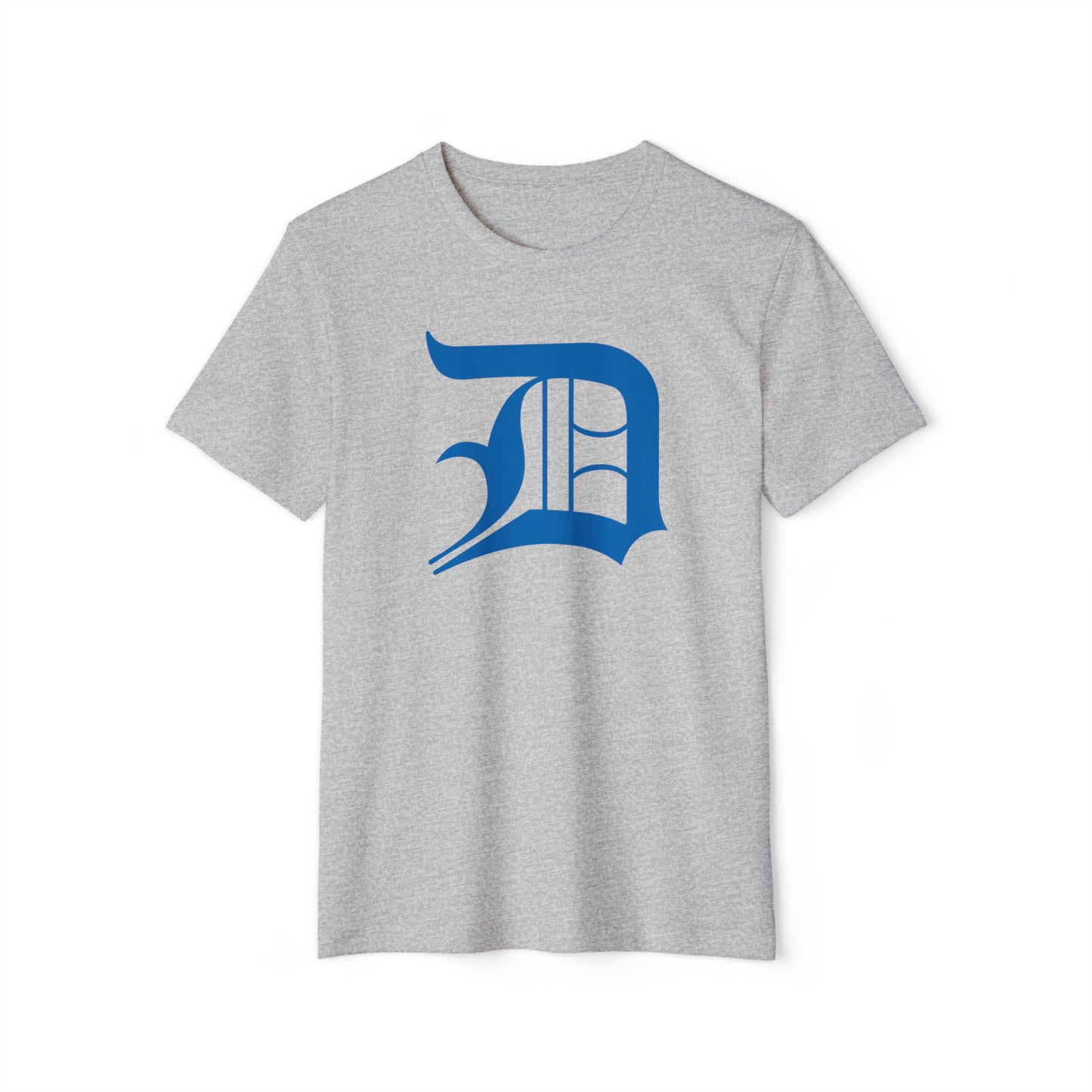 Detroit 'Old English D' T-Shirt (Azure) | Unisex Recycled Organic