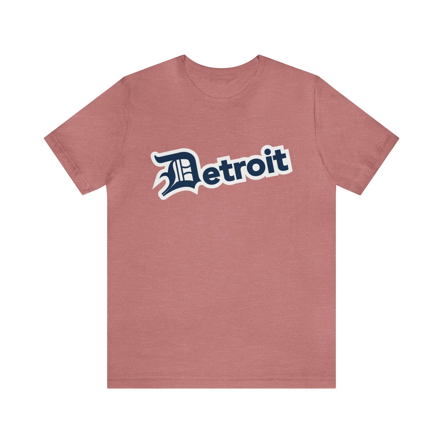 'Detroit' T-Shirt (Navy w/ Old English 'D') | Unisex Standard