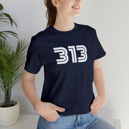 Detroit '313' T-Shirt (1970s Audiophile Font) | Unisex Standard Fit