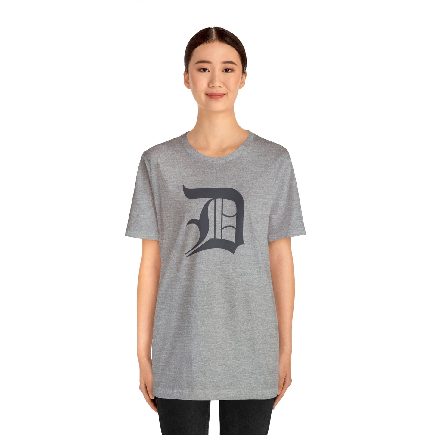 Detroit 'Old English D' T-Shirt (Iron Ore Grey) | Unisex Standard