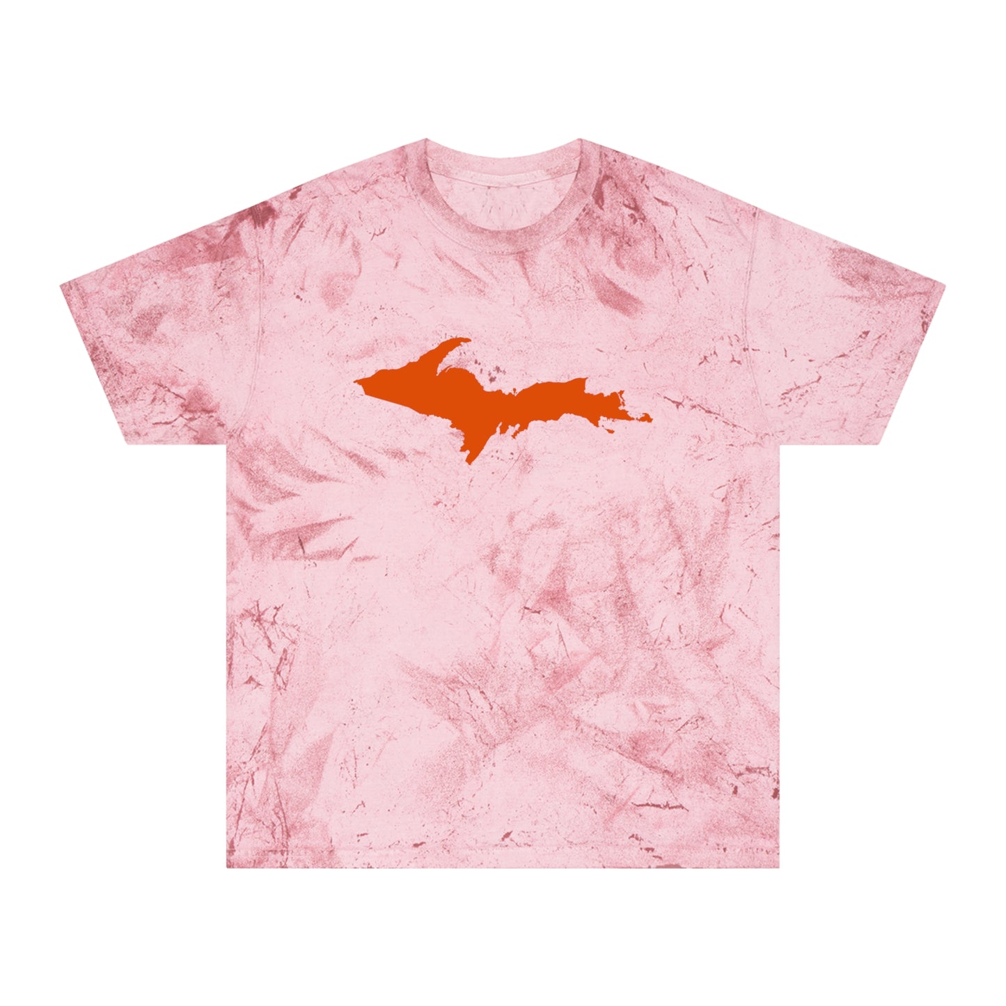 Michigan Upper Peninsula T-Shirt (w/ Orange UP Outline) | Unisex Color Blast