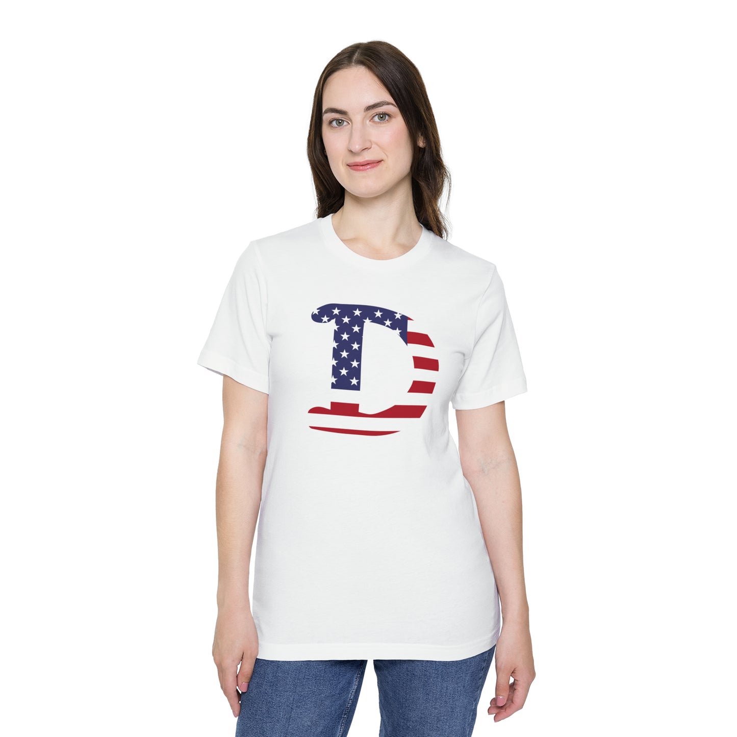 Detroit 'Old French D' T-Shirt (Patriotic Edition) | Made in USA