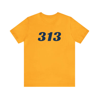 Detroit '313' T-Shirt (Racing Font) | Unisex Standard Fit