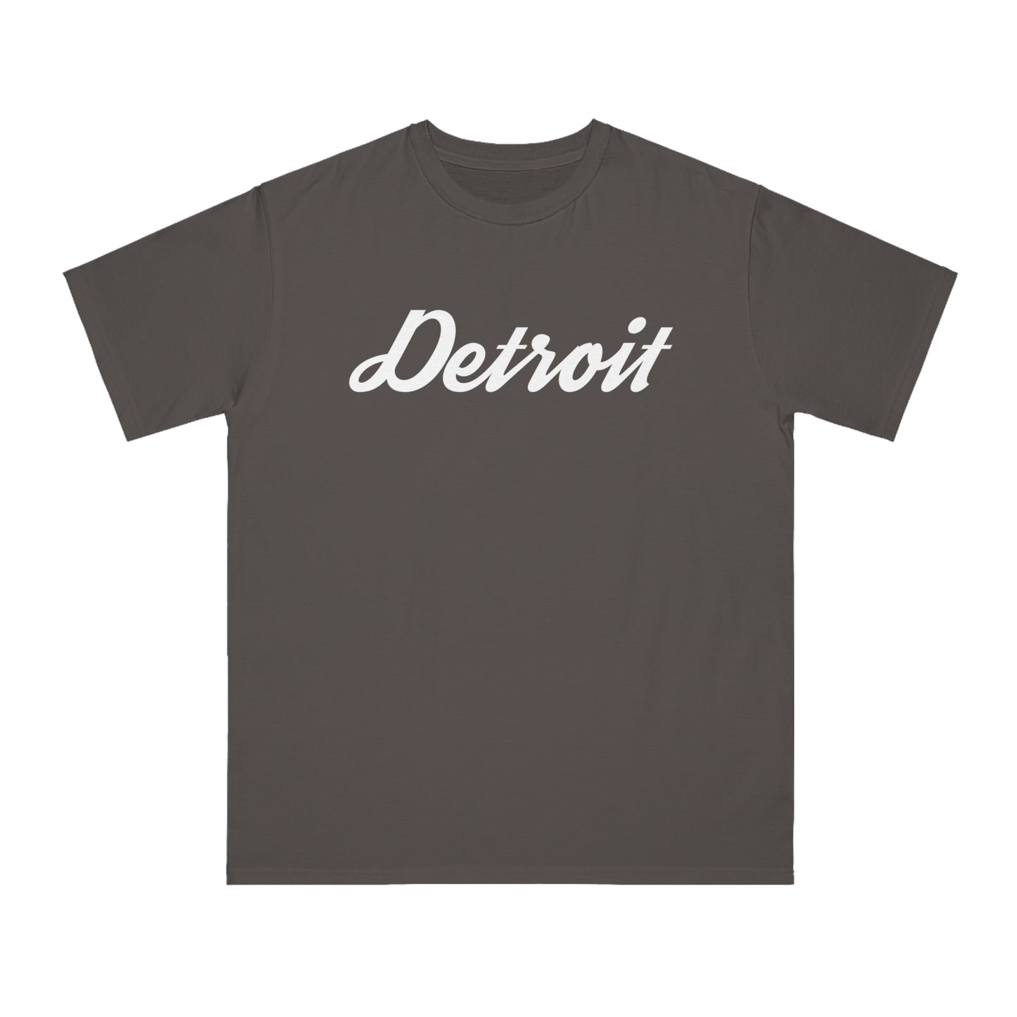 'Detroit' T-Shirt (Retro Script Font) | Unisex Organic