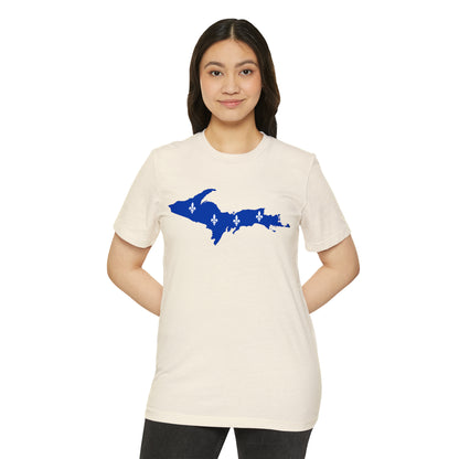 Michigan Upper Peninsula T-Shirt (w/ UP Quebec Flag) | Unisex Recycled Organic