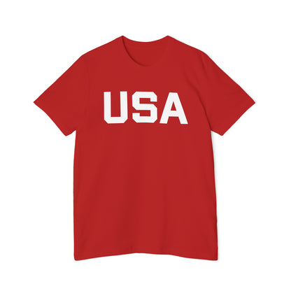 'USA' T-Shirt (Athletic Sans Font) | Made in USA