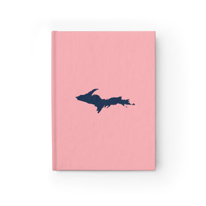 Michigan Upper Peninsula Blank Sketchbook (w/ UP Outline) | Strawberry Pink